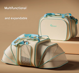 Stylish Portable Pet Backpack - Spacious Pet Carrier with Anti-Stress Design - 45-Degree Angle
