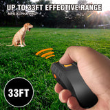 Portable 3-Core Ultrasonic Dog Repeller - High-Power Bark Control with Flash - Top-Down View