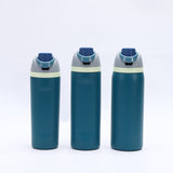 Blue 32oz 304 Stainless Steel Insulated Water Bottle - Dual-Drink Pop-Up Lid