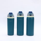 Blue 32oz 304 Stainless Steel Insulated Water Bottle - Dual-Drink Pop-Up Lid