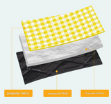 Leaves Thick Waterproof Foldable Picnic Mat - 150x200cm for Camping & Beach - Front View