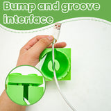 Playful Building Block Desk Cable Holder - Creative Cord Organizer Tidy, 2-Pack - Front View