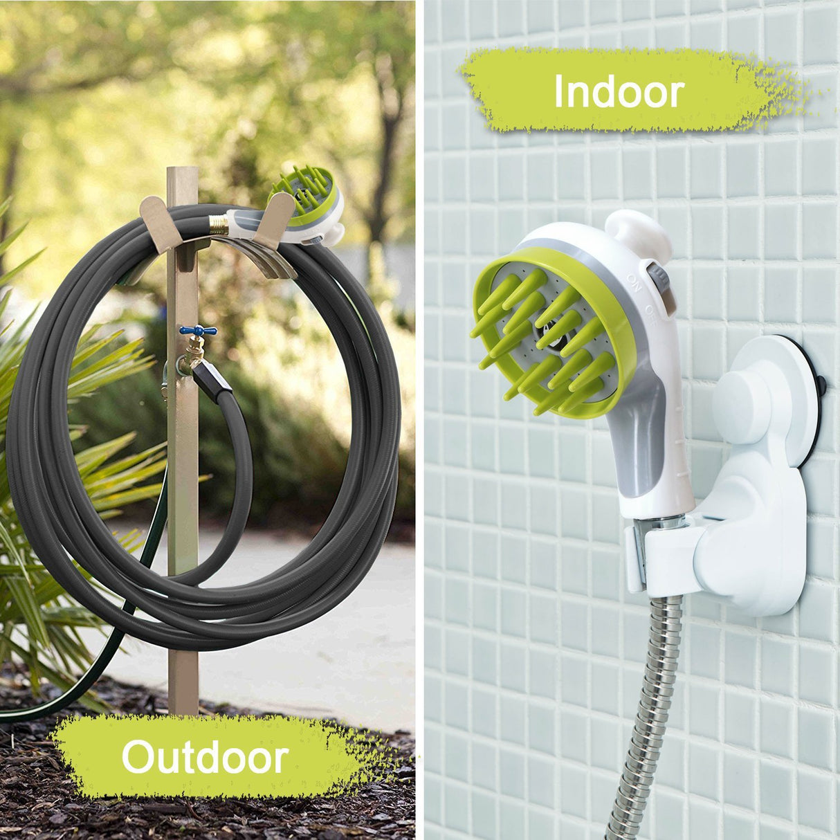 Blue Ultimate Pet Bathing Showerhead - Dog-Friendly Pressure-Boost Spray with Foamer