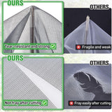 Premium Thickened Black Insect & Bird Protection Net - 2x5m for Gardens & Greenhouses - Side View