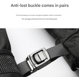 Men's Black-white Color Combination Top-Rated Waterproof Touchscreen Ski Gloves - Fleece-Lined for Men & Women