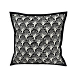 45*45cm Umbrella Pattern Elegant Two-Piece INS-Style Jacquard Pillow Covers - Black & White Sofa Decor