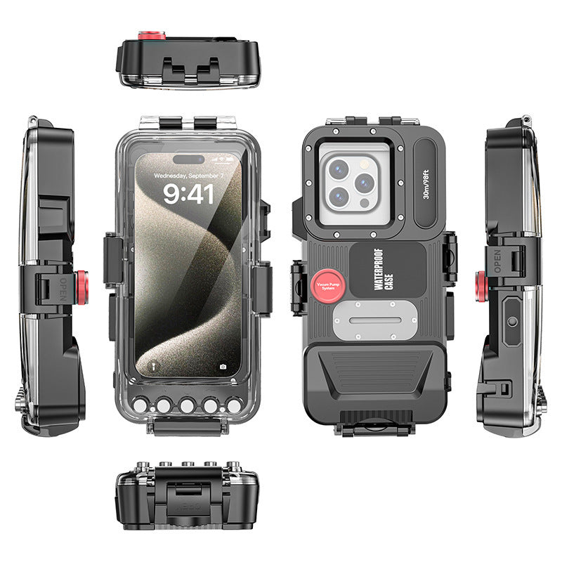Universal 30m Bluetooth Diving Case for Apple & Samsung - Deep-Water Waterproof Phone Protector