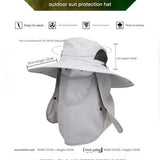 Dark Green Camouflage Outdoor Sun Protection Hat with Detachable Face and Neck Flap - UPF 50+ - Front View