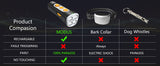 Yellow Ultrasonic Dog Barking Control Device - Dual Frequency Anti-Bark Trainer with IP65 Waterproof (11.8x48.5x44mm) - Rear View