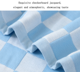 Light Green Ultra-Soft 100% Cotton Gauze 6-Piece Towel Set | Absorbent & Quick-Dry Bath Towel - Front View