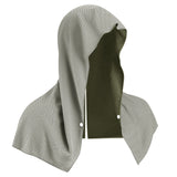 Grey 5-Pack Instant Cooling Towel Set - UPF Sun Protection Hooded Ice Towels for Sports & Outdoor Activities