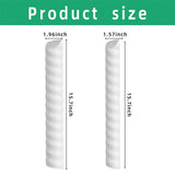 White 4-Pack Spiral Tree Trunk Protector Guard - Flexible Sapling Bark Shield