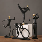 Collectible Sports Figurine Blind Box - Modern Resin Athlete Statue for Home Office Decor - Front View