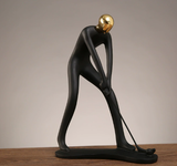 Collectible Sports Figurine Blind Box - Modern Resin Athlete Statue for Home Office Decor - Top-Down View