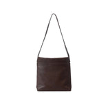 Coffee Minimalist Vintage-Style PU Leather Shoulder Bag Casual Commuter Tote