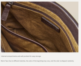 Black Minimalist Vintage-Style PU Leather Shoulder Bag Casual Commuter Tote - Top-Down View