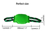 Black Durable Dog Tug Toy with 2 Handles - Interactive Bite Pillow for Training & Tug of War - Front View