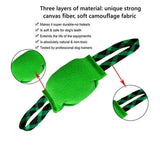 Blue Durable Dog Tug Toy with 2 Handles - Interactive Bite Pillow for Training & Tug of War - Side View