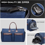 Grey 45L Garment Duffel Bag - Men's Travel Suit Bag - Carry On Weekender
