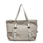 Beige Modern Utility Tote Bag for Women - Large Capacity Shoulder Bag with Detachable Pouch for Work, School & Travel