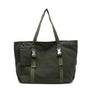 Green Modern Utility Tote Bag for Women - Large Capacity Shoulder Bag with Detachable Pouch for Work, School & Travel