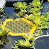 2PCS L 210x180x3.5mm Yellow Floating Bee Saver Waterer - Safe Drinking Platform for Garden Ponds & Bird Baths