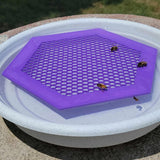 2PCS L 210x180x3.5mm Purple Floating Bee Saver Waterer - Safe Drinking Platform for Garden Ponds & Bird Baths