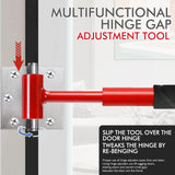 Heavy-Duty 4-in-1 Door Hinge Adjustment Tool - Wrench for Aligning & Lifting Sagging Doors - Side View