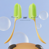 Pink 5-Pack Pet Finger Toothbrush Set for Dogs & Cats - Soft Silicone Dental Care Brush for Healthy Gums & Teeth - Front View