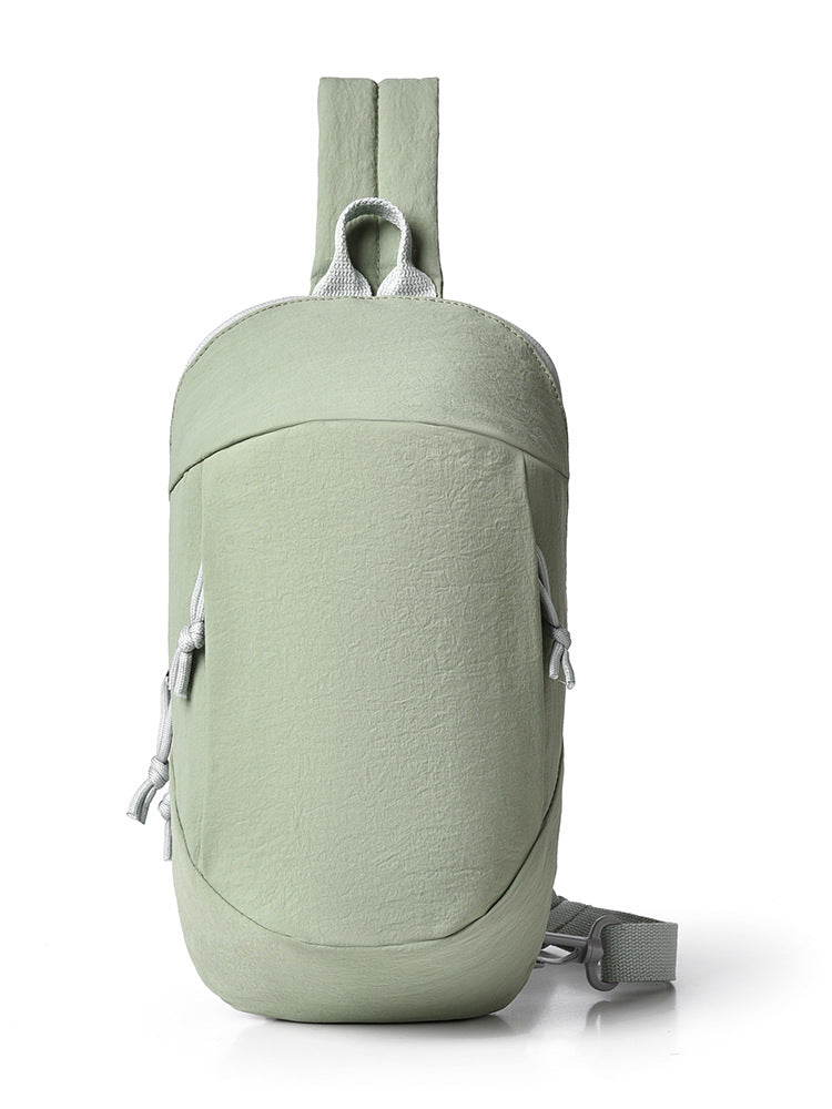 Green Minimalist Anti-Theft Sling Bag for Men & Women - Water-Resistant Crossbody Chest Pack, Fits 9.7-inch Tablet