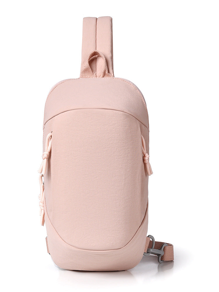 Pink Minimalist Anti-Theft Sling Bag for Men & Women - Water-Resistant Crossbody Chest Pack, Fits 9.7-inch Tablet