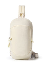 Beige Minimalist Anti-Theft Sling Bag for Men & Women - Water-Resistant Crossbody Chest Pack, Fits 9.7-inch Tablet