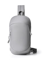 Grey Minimalist Anti-Theft Sling Bag for Men & Women - Water-Resistant Crossbody Chest Pack, Fits 9.7-inch Tablet