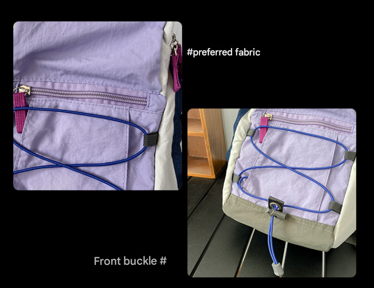 Green Mini Lightweight Drawstring Backpack for Women - Small Casual Travel Daypack