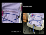 Purple Mini Lightweight Drawstring Backpack for Women - Small Casual Travel Daypack
