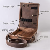 Vintage Writer's Wooden Messenger Box - Artisan Crossbody Satchel for Artists and Creatives - 45-Degree Angle