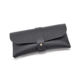 3-Piece Black Chic & Sleek PU Leather Soft Eyeglass Case - Protective Pouch for Sunglasses & Reading Glasses