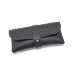 3-Piece Black Chic & Sleek PU Leather Soft Eyeglass Case - Protective Pouch for Sunglasses & Reading Glasses