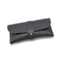 3-Piece Black Chic & Sleek PU Leather Soft Eyeglass Case - Protective Pouch for Sunglasses & Reading Glasses