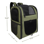 Green Breathable Comfort Pet Travel Backpack, image 4
