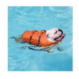 Rose Red  Adjustable Granby Dog Life Vest for Swimming - Top-Down View