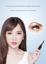 Black Professional Electric Heated Eyelash Curler - 4 Temperature Settings, LED Display, USB-C Rechargeable for Perfectly Curled Lashes - Side View