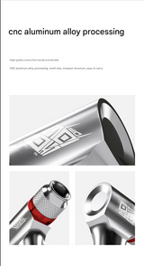 Red Portable CO2 Bike Tire Inflator with Nozzle - Quick Inflation for Road and Mountain Bikes - Top-Down View
