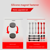 4piece Red small flower Magnetic Silicone Clips - Food-Grade High-Temperature Air Fryer Paper Liner Holders - 45-Degree Angle