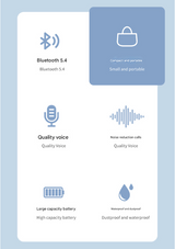 Black WG-05 New OWS Bone Conduction Bluetooth Earphones with AI Translation - Non-In-Ear Sports Design - Side View