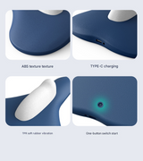 Blue Advanced Electric Kegel Trainer - Unisex PC Muscle Exerciser - Top-Down View