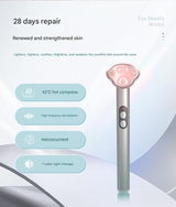 Pink New Cat Claw Eye Massager - Microcurrent Vibrating Eye Serum Device - Side View