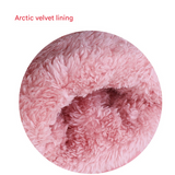 Pink Women's Warm Winter Ski Gloves - Waterproof & Windproof Touchscreen Gloves for Snow Sports - Side View