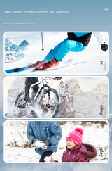 Black Women's Warm Winter Ski Gloves - Waterproof & Windproof Touchscreen Gloves for Snow Sports - Top-Down View