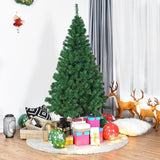 Lush Artificial Christmas Tree - Premium Green PVC Holiday Pine with Stand(150-450T) - Side View